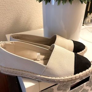 Tan & Black Espadrilles